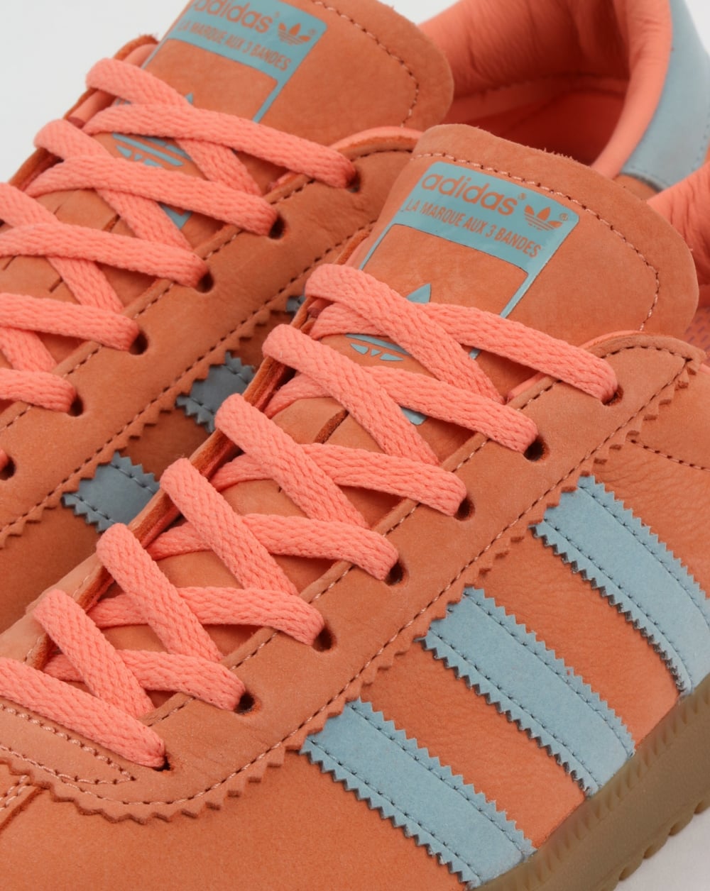 Adidas Bermuda Trainers Coral/Ash Green