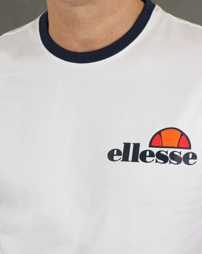 Ellesse Ringer T Shirt White