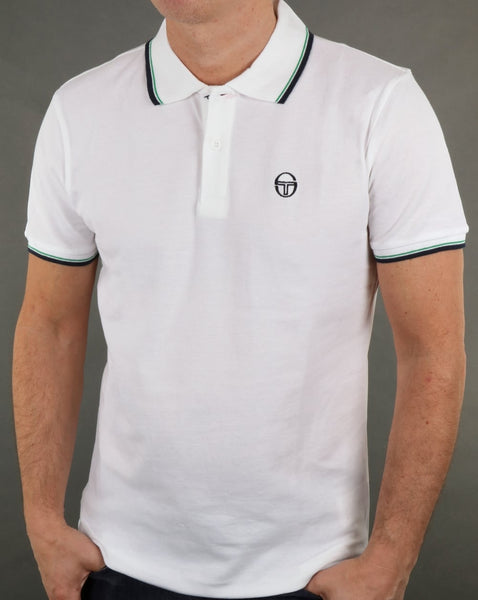 Sergio Tacchini Zuck Tipped Polo Shirt White