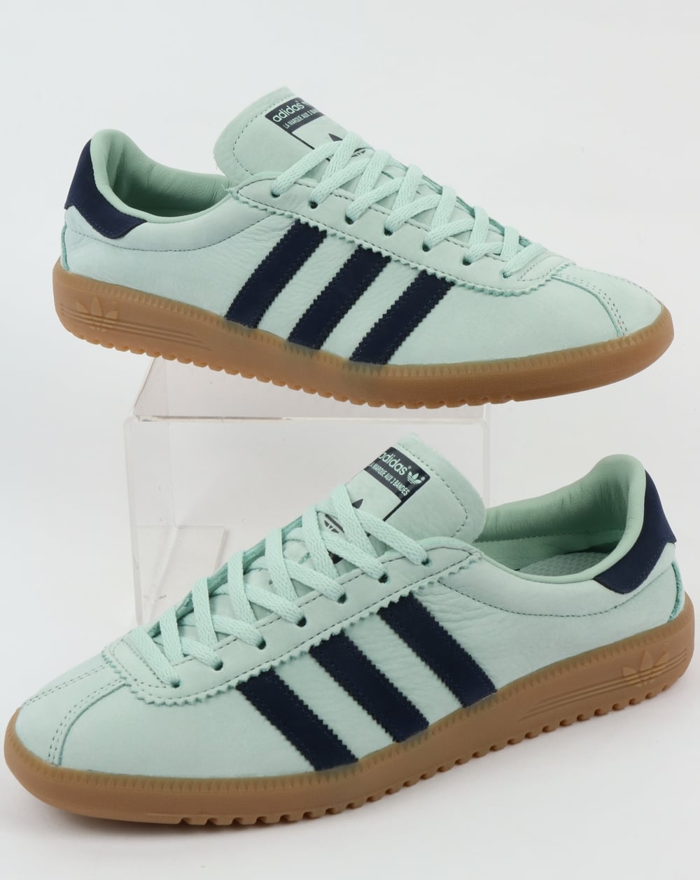 Adidas Bermuda Trainers Ash Green/Navy