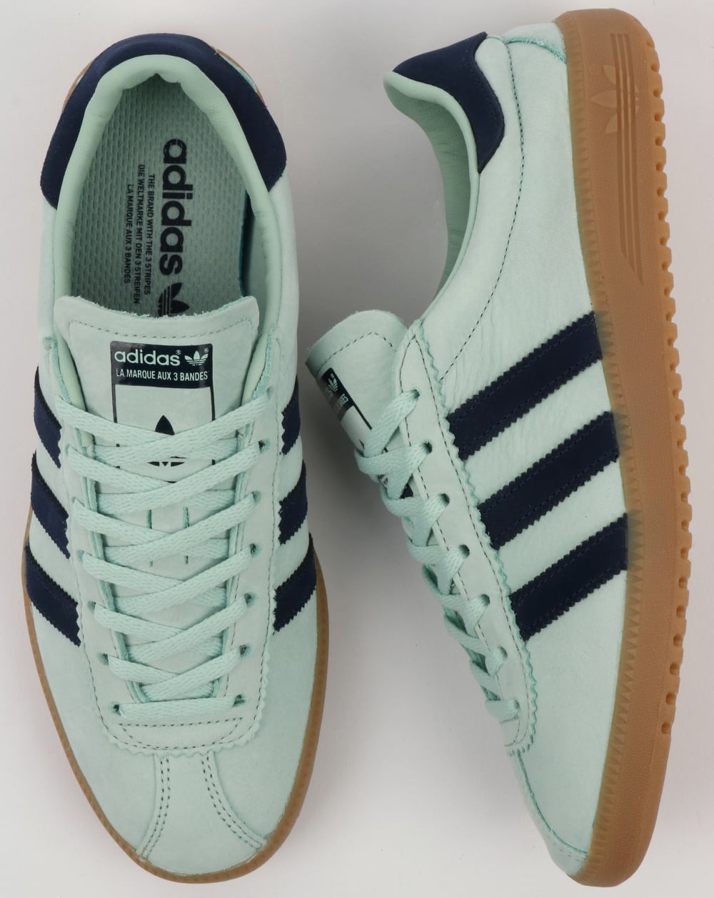 Adidas Bermuda Trainers Ash Green/Navy