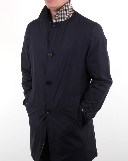 Aquascutum Aquascutum Cove Reversible Raincoat Navy