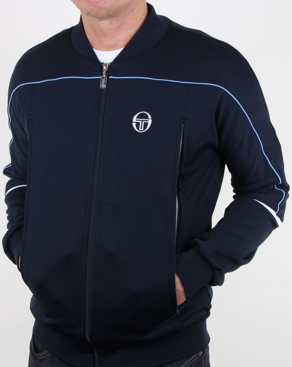 Sergio Tacchini Amiscora Track Top Navy/white