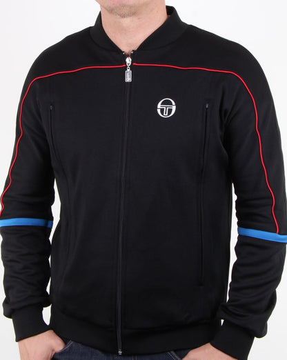 Sergio Tacchini Amiscora Track Top Black/royal Blue