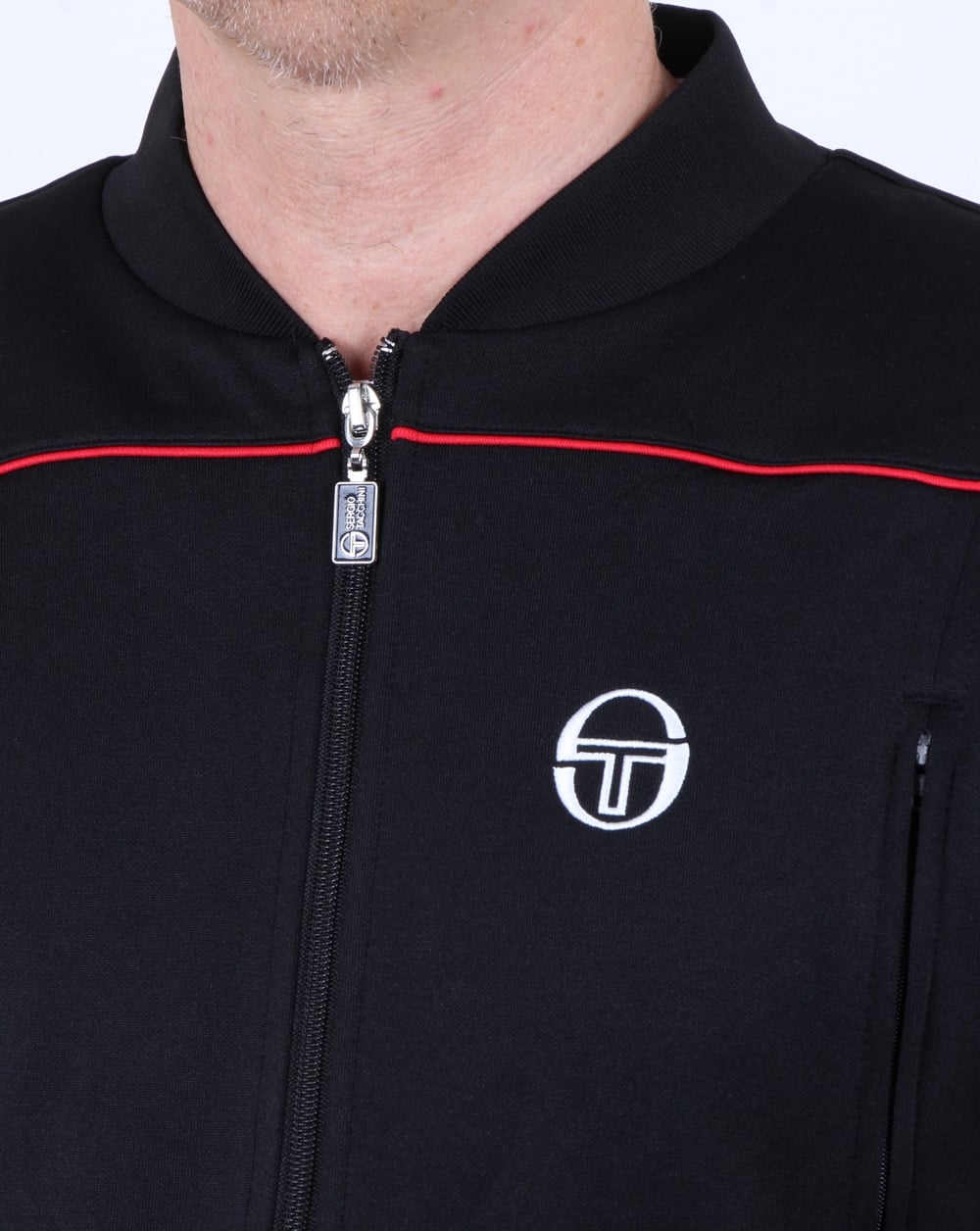 Sergio Tacchini Amiscora Track Top Black/royal Blue