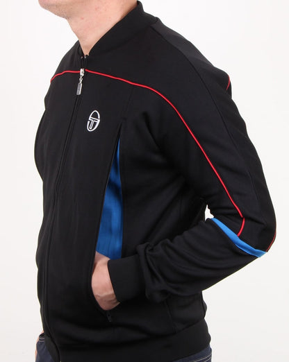 Sergio Tacchini Amiscora Track Top Black/royal Blue