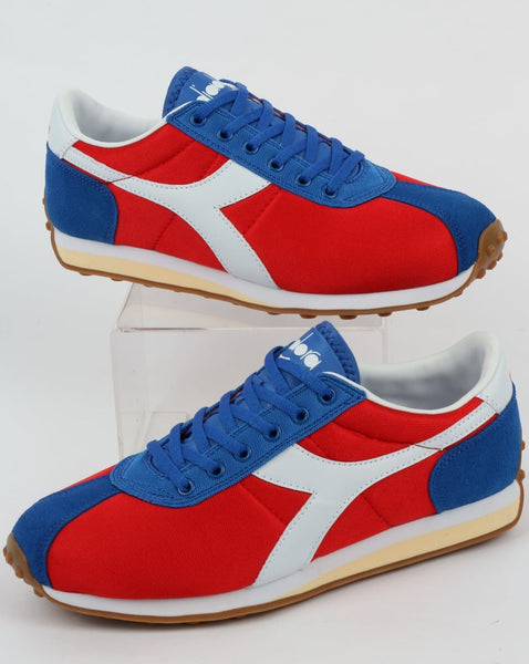 Diadora Sirio Trainers Fiery Red/Victoria Blue