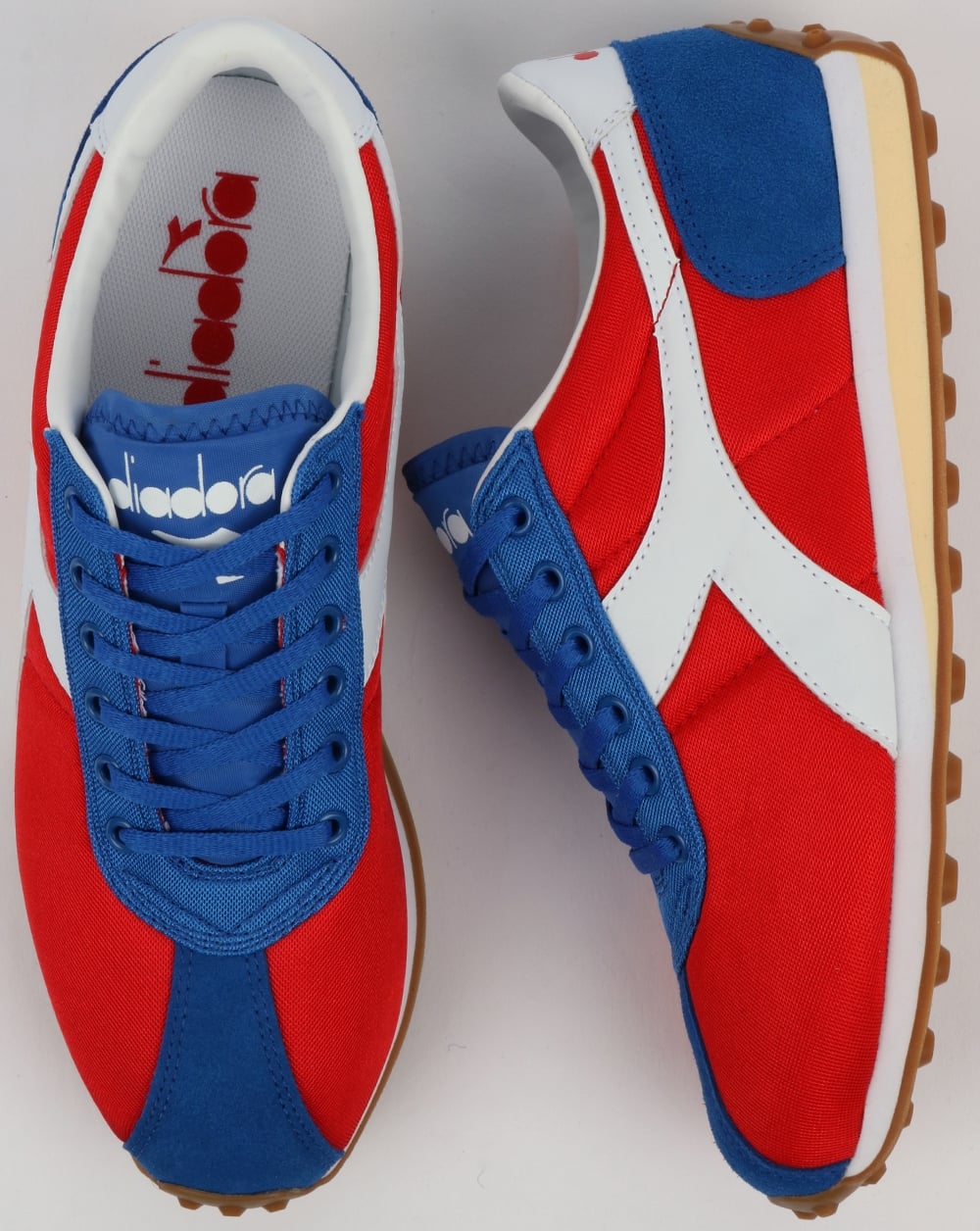 Diadora Sirio Trainers Fiery Red/Victoria Blue