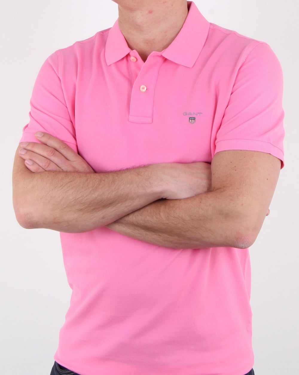 Gant Pique Rugger Polo Pink