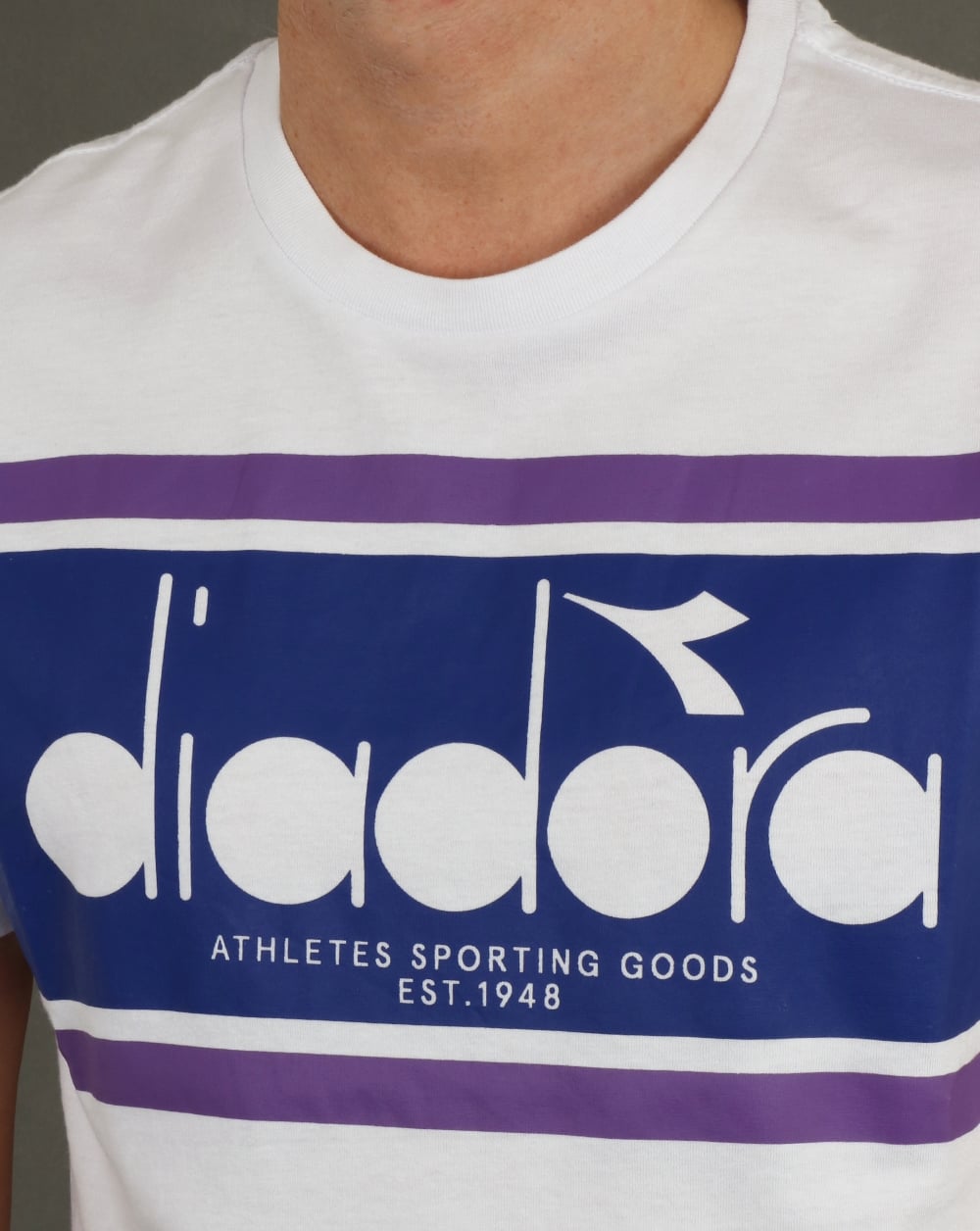 Diadora Spectra T Shirt White/Navy