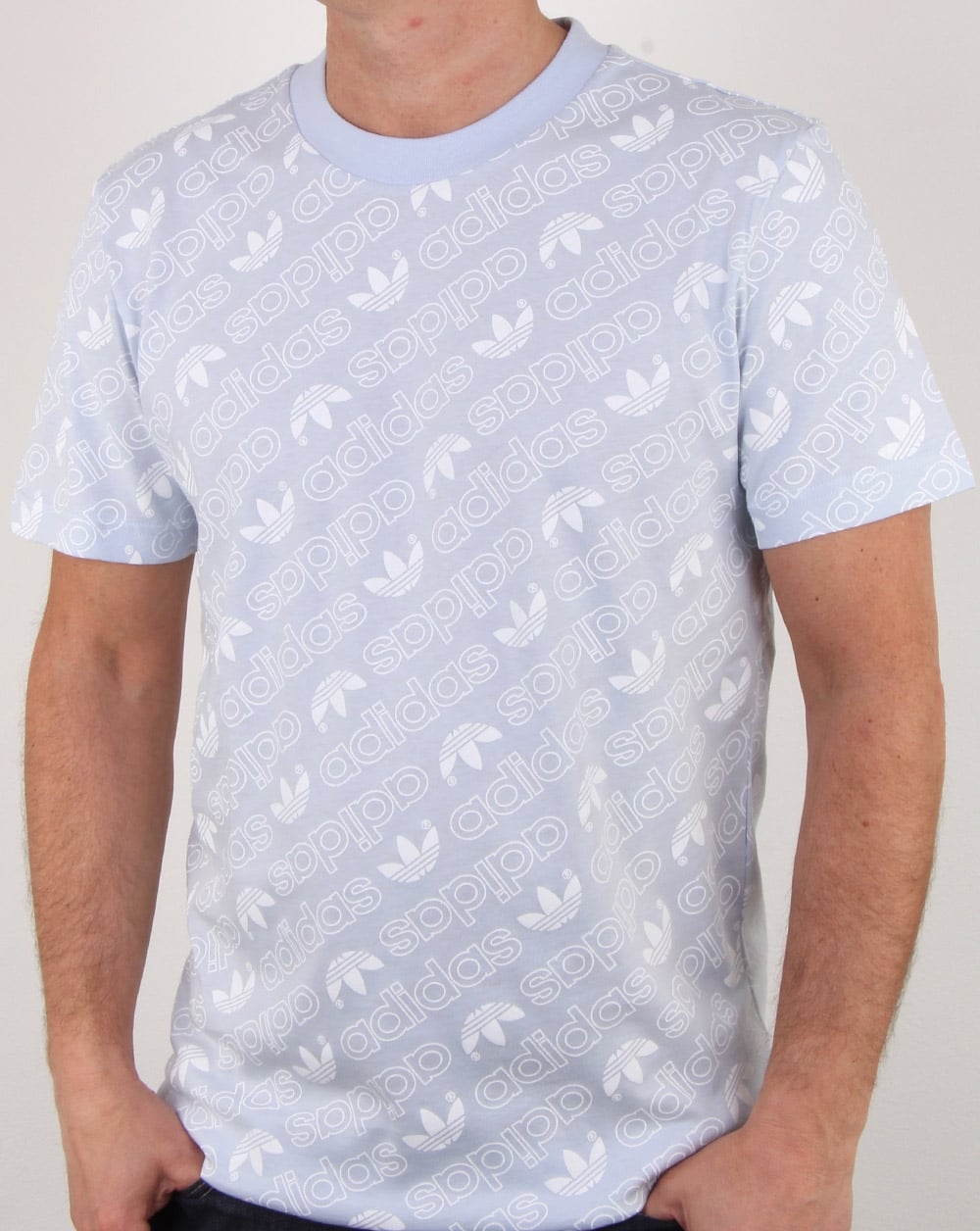 Adidas Originals Aop T Shirt Aero Blue