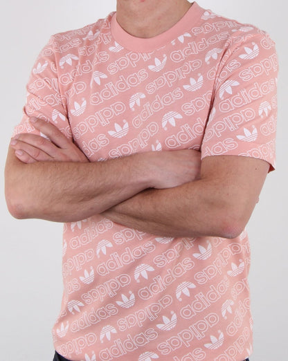 Adidas Originals Aop T Shirt Dust Pink