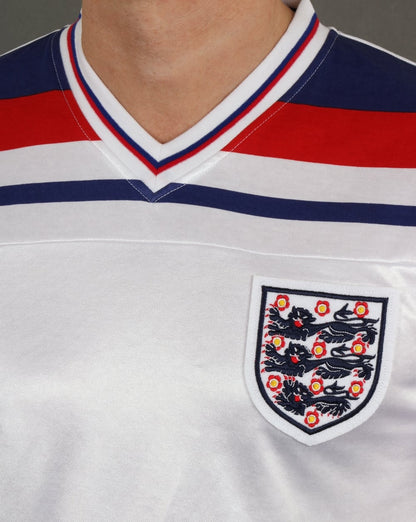 England 1982 Retro Football Shirt White