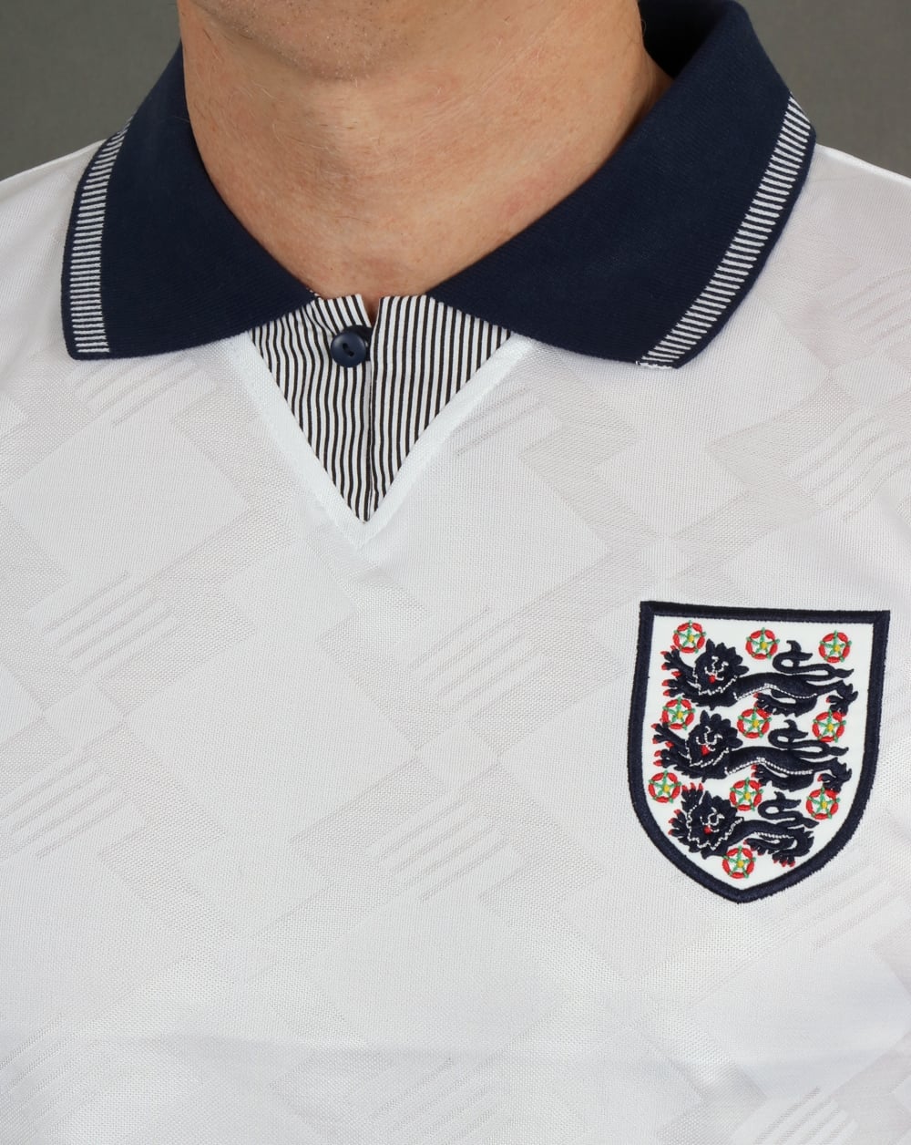 England 1990 Retro Football Shirt White