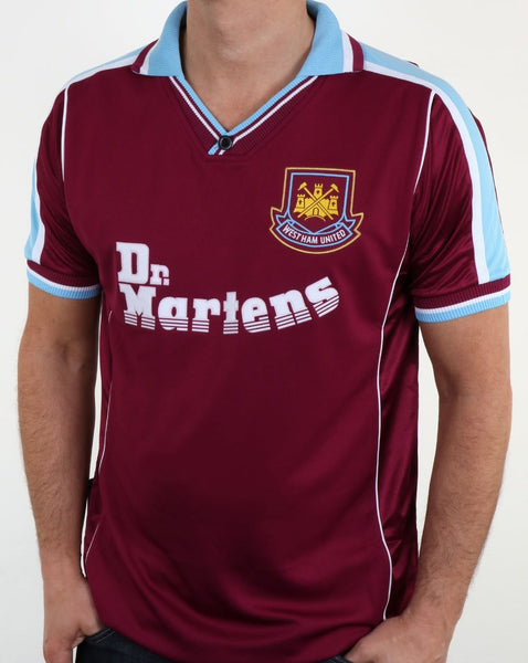 80s Casual Classics West Ham 2000 Retro Football Shirt Claret