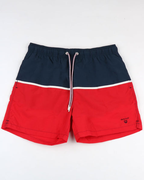 Gant Cut & Sewn Swim Shorts Bright Red