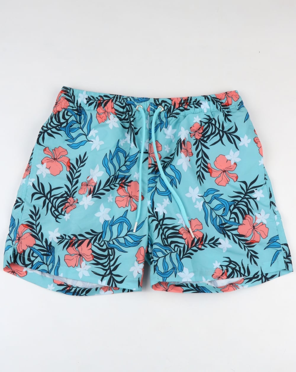 Gant Summer Floral Swim Shorts Topaz Blue