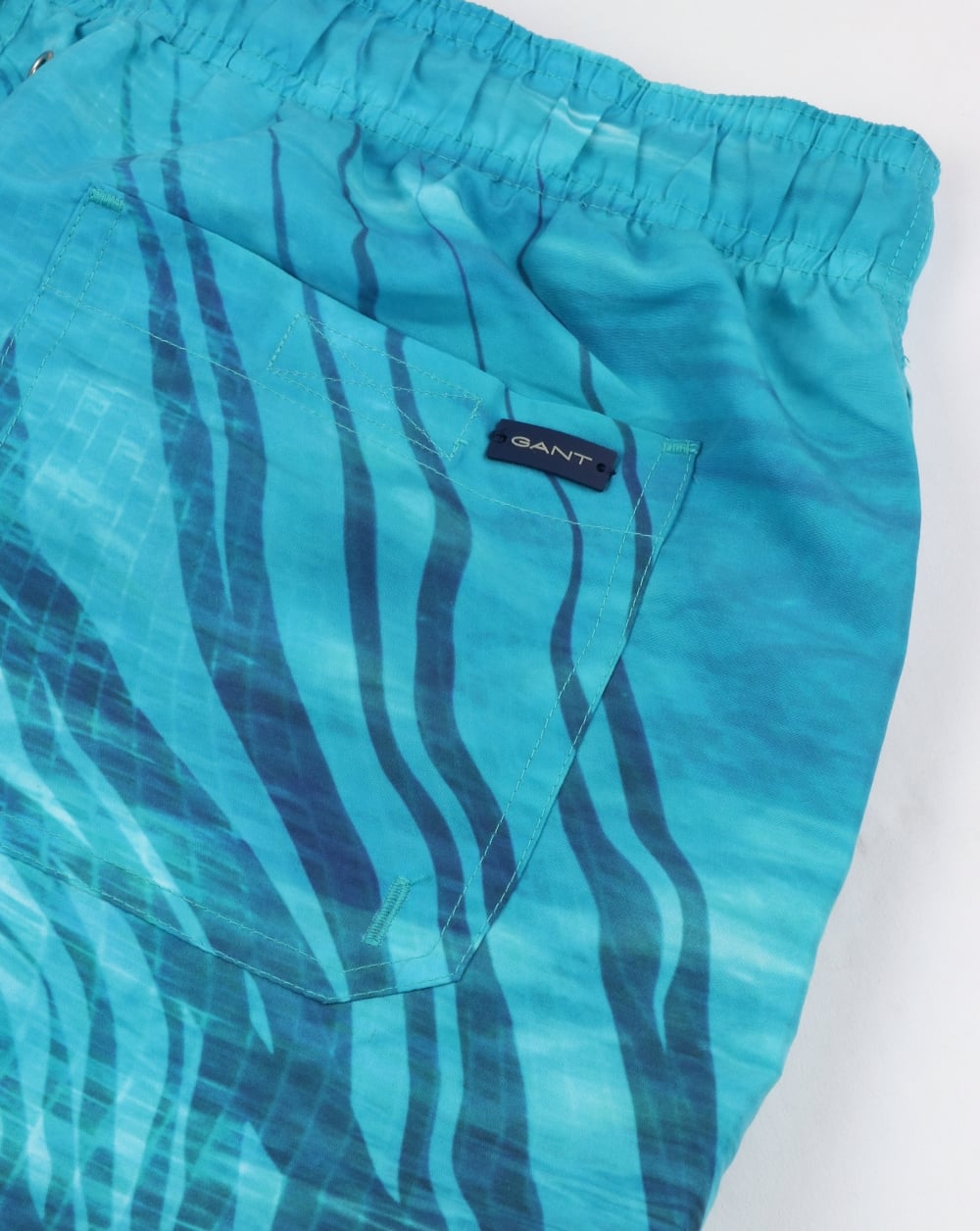 Gant Pool Palm Swim Shorts Topaz Blue