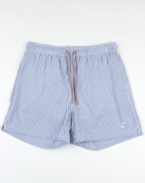 Gant Seersucker Swim Shorts Yale Blue