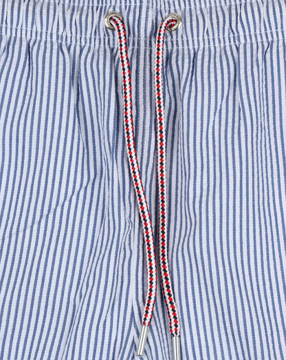 Gant Seersucker Swim Shorts Yale Blue