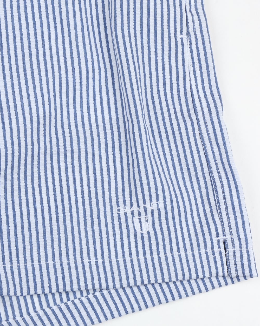 Gant Seersucker Swim Shorts Yale Blue