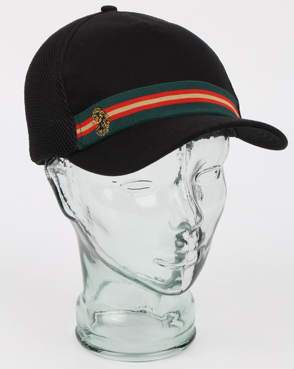 Luke White Line Trucker Cap Black