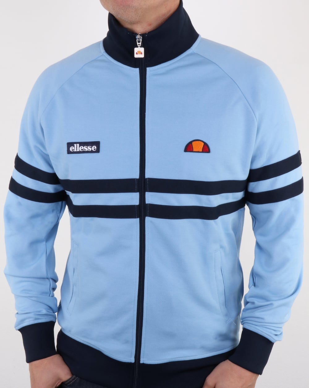 Ellesse Rimini Track Top Sky Blue/Navy