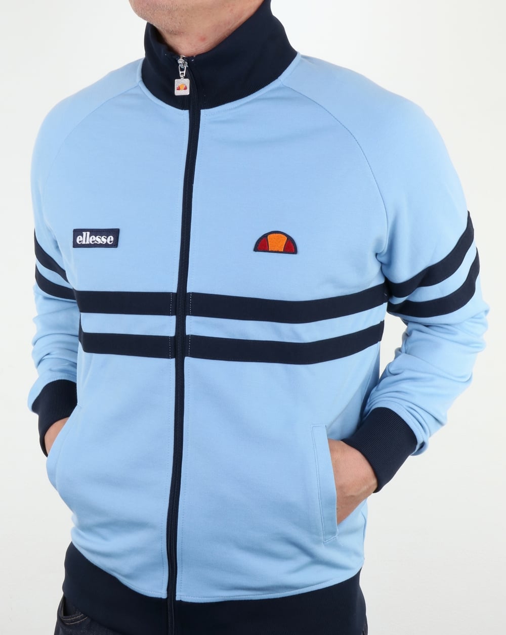 Ellesse Rimini Track Top Sky Blue/Navy