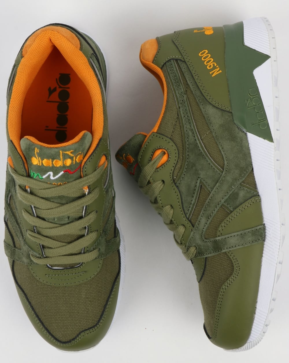 Diadora N9000 CVSD Trainers Green Rosemary