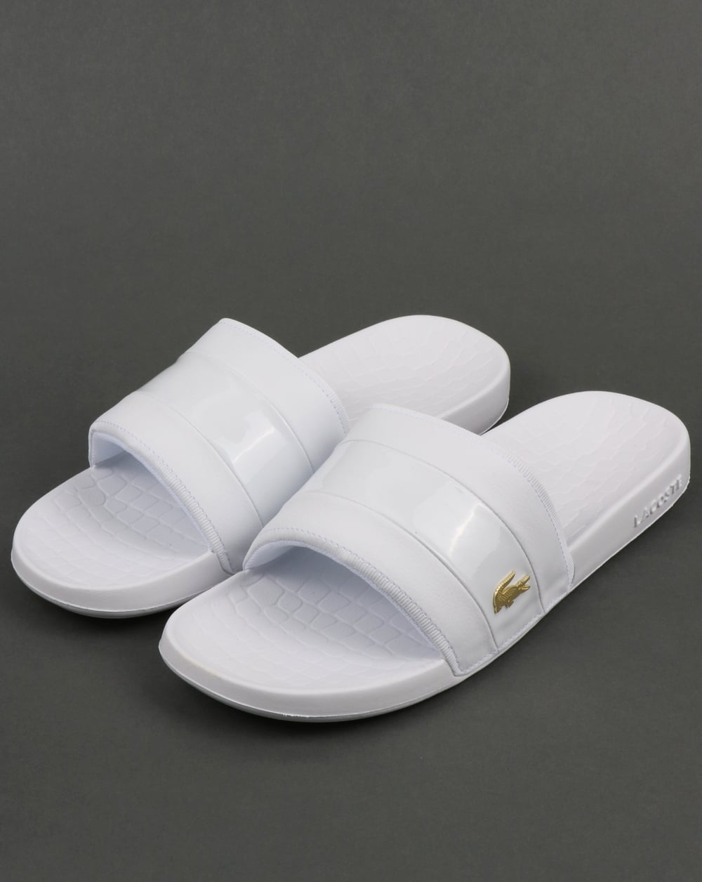 Lacoste Fraisier Sliders White/Gold