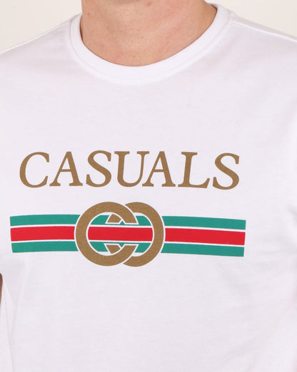 80s Casual Classics Designer Casual T Shirt White