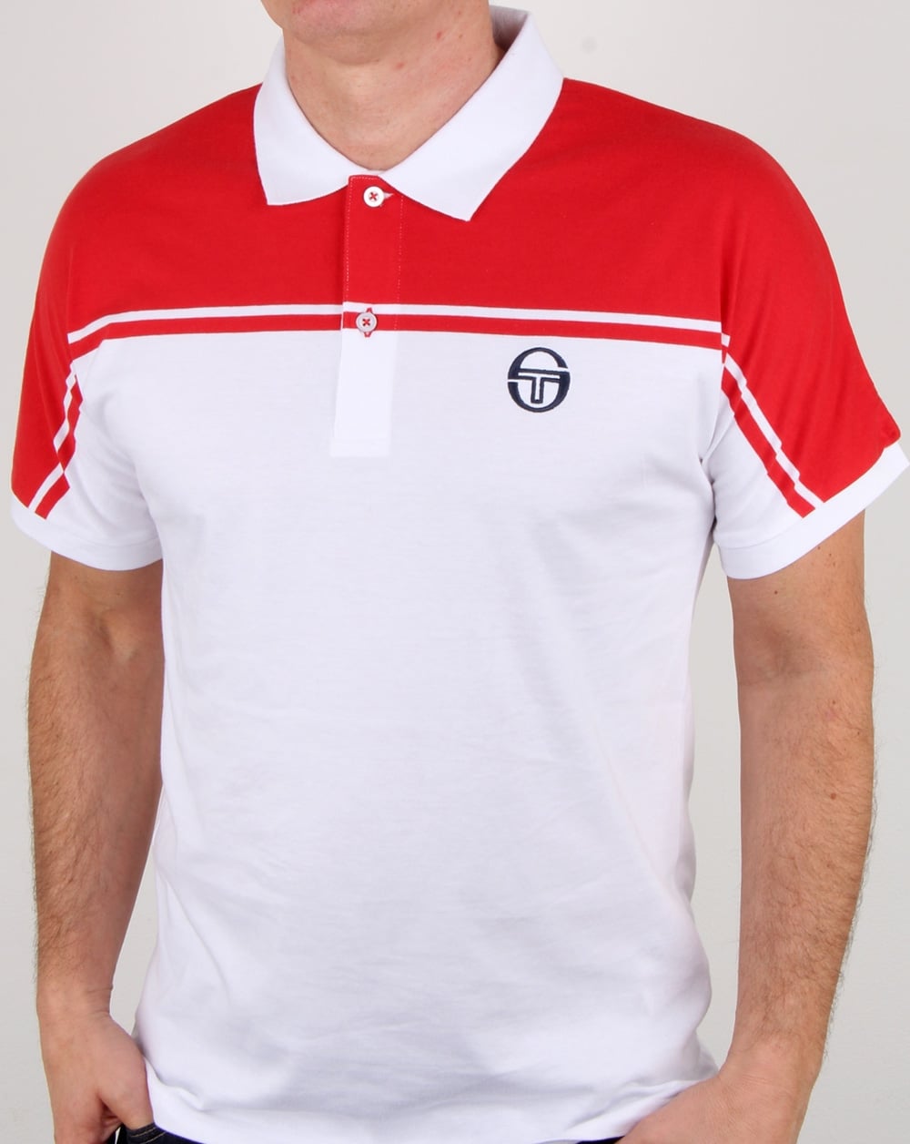 Sergio Tacchini New Young Line Polo Shirt White/red