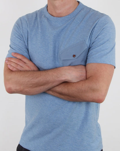 Pretty Green Ockham T Shirt Blue