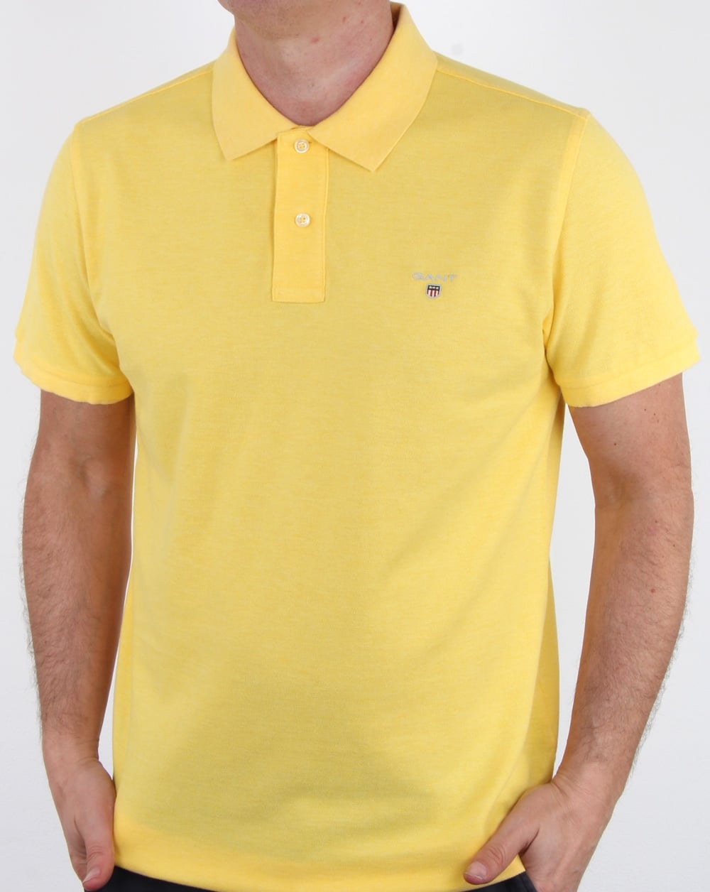 Gant Pique Rugger Polo Light Yellow Melange