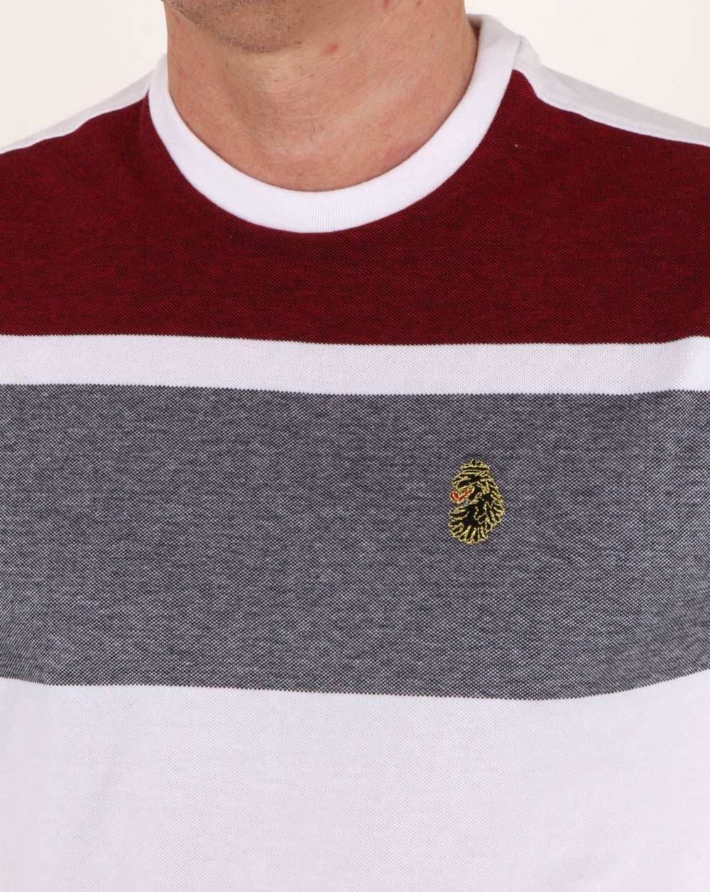 Luke Warnock Block Stripe T Shirt White