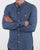 Pretty Green Nightingale Collarless Shirt Indigo