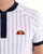 Ellesse Pin-Stripe Polo Shirt White