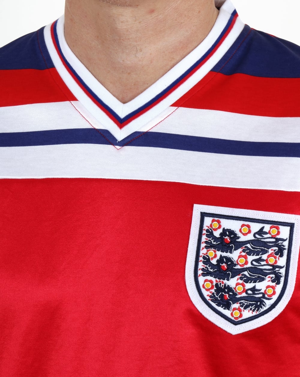 England 1982 Retro Football Away Shirt Red