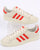 Adidas Campus Leather Trainers Off White/Orange