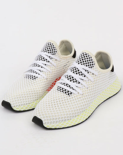 Adidas Deerupt Runner Trainers Chalk White/Black