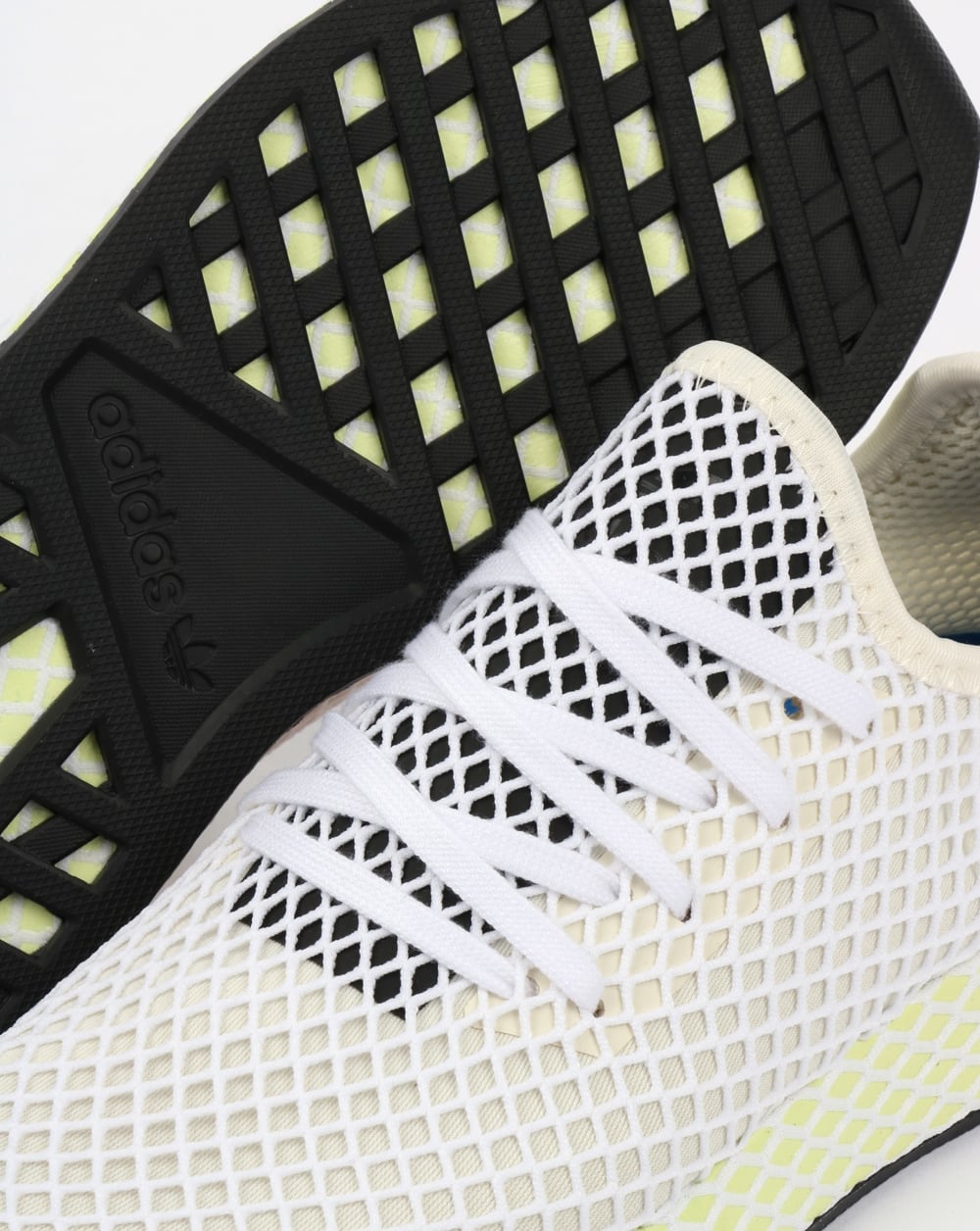 Adidas Deerupt Runner Trainers Chalk White/Black