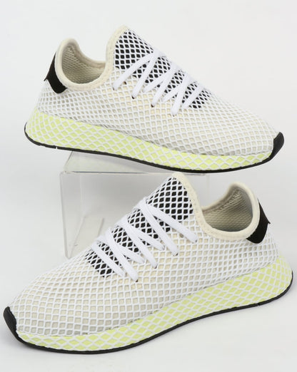 Adidas Deerupt Runner Trainers Chalk White/Black