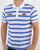 Ellesse White Blue Striped Polo Shirt