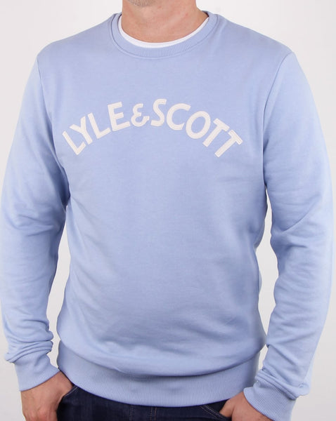 Lyle And Scott Logo Sweatshirt Sky Blue