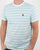 Luke Finn Fine Stripe T Shirt Pastel Turquoise