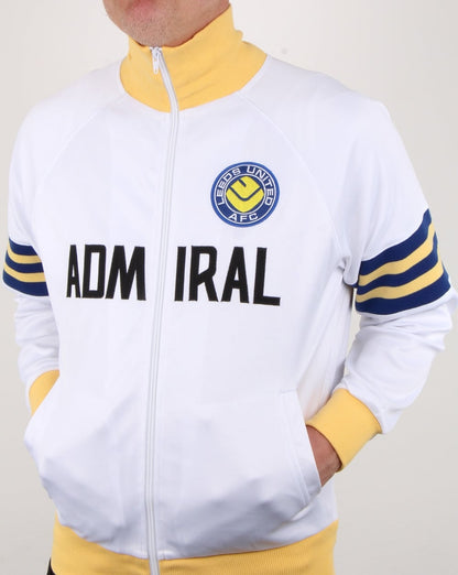 Leeds United 1978 Admiral Retro Track Top White