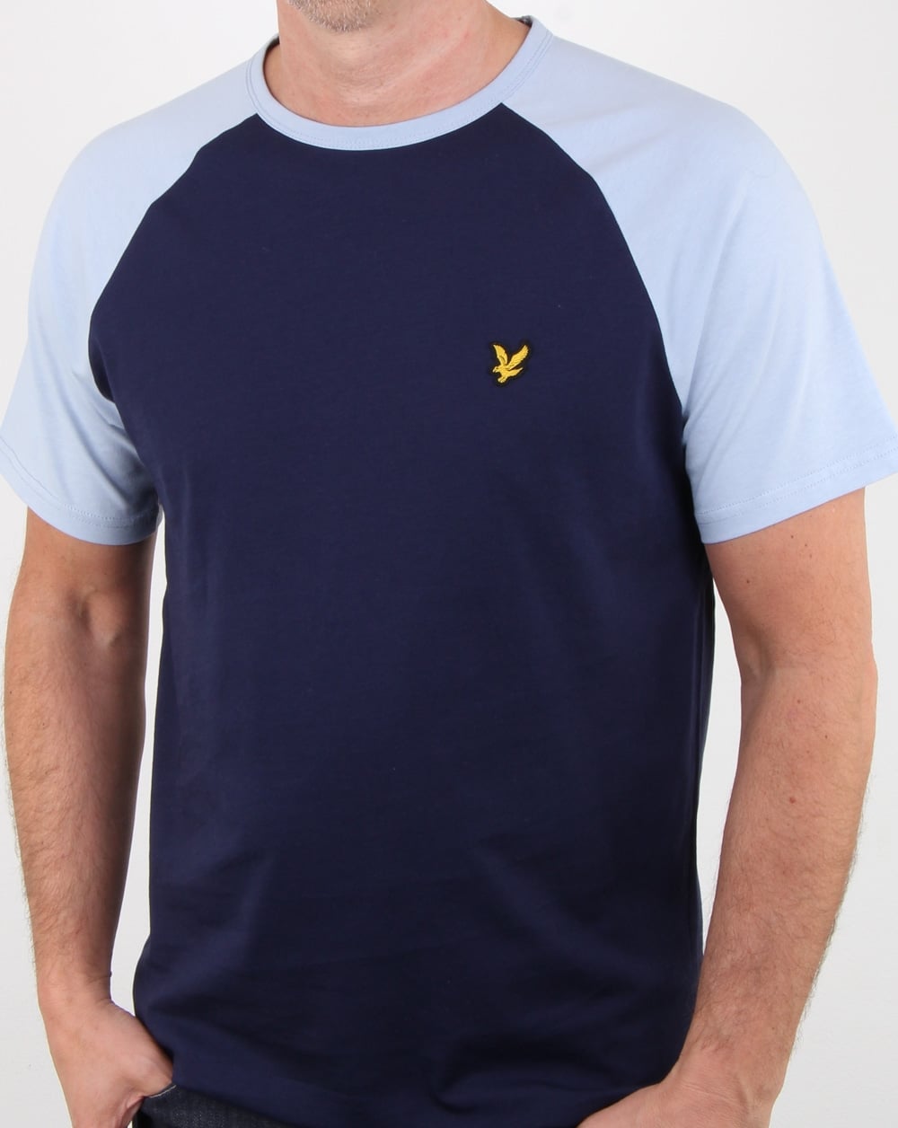 Lyle And Scott Raglan Ringer T-shirt Navy