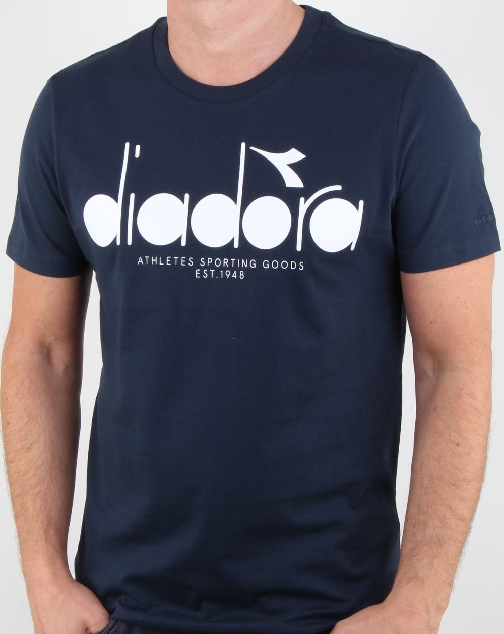 Diadora Logo T-shirt Blue Denim