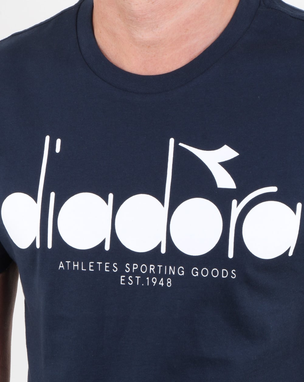 Diadora Logo T-shirt Blue Denim