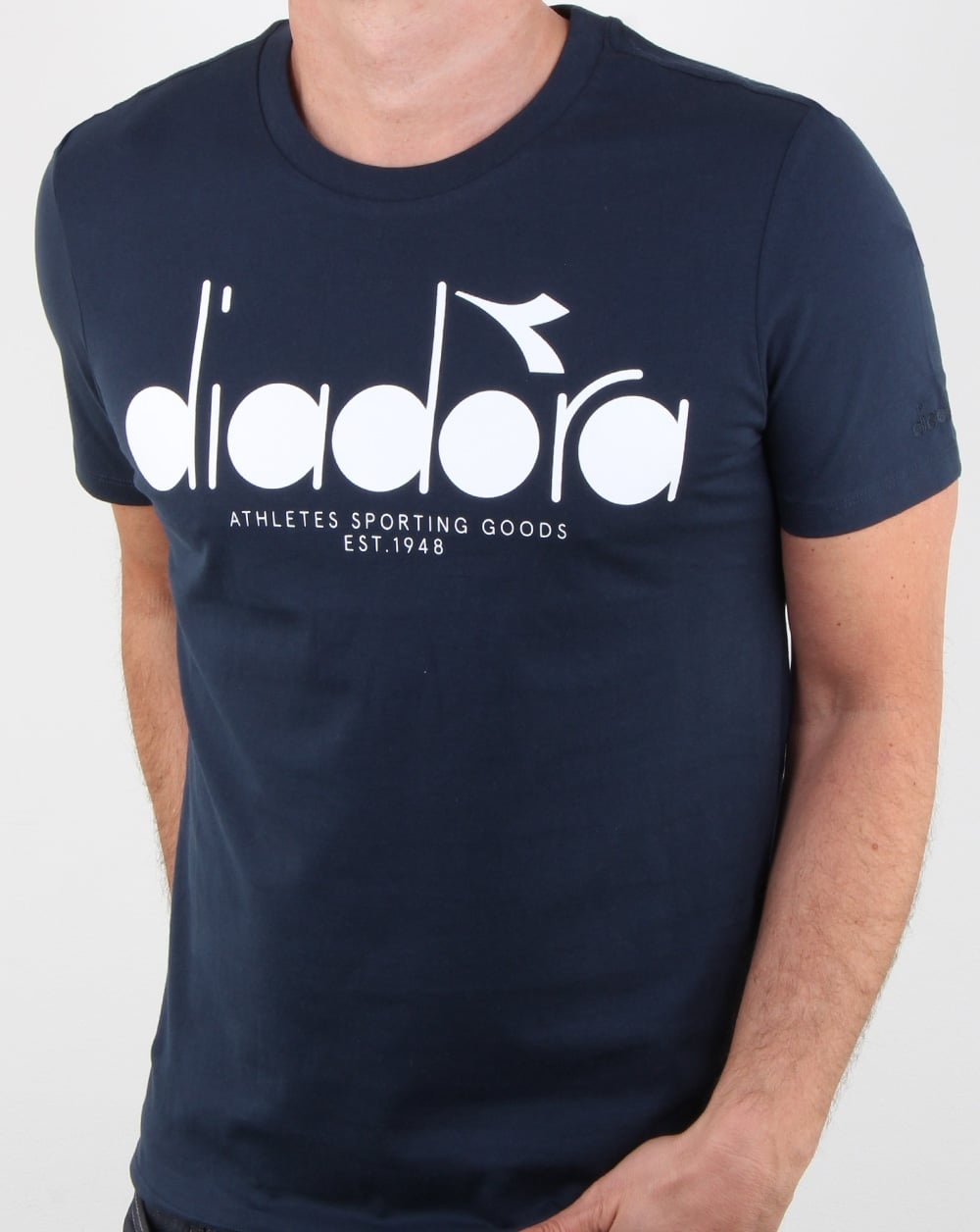 Diadora Logo T-shirt Blue Denim